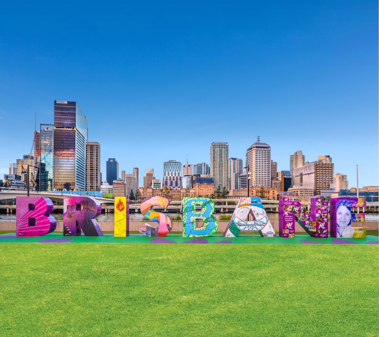 Colour Me Brisbane Sign, Brisbane, QLD